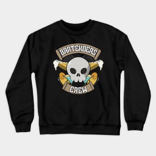 Bartenders crew Jolly Roger pirate flag Crewneck Sweatshirt